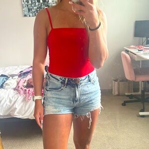 Red bodysuit!!